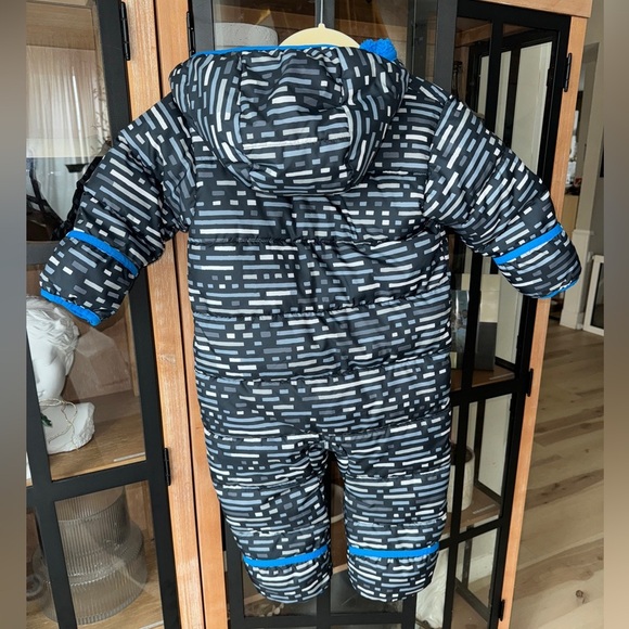 Columbia Frosty Freeze Bunting snowsuit toddler baby boy fleece mittens onesie - Picture 3 of 8